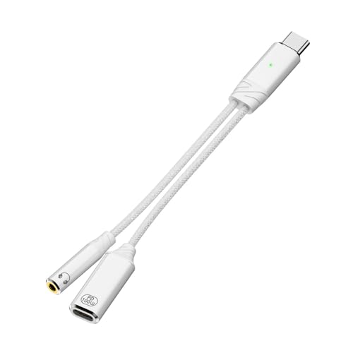 Qsvbeeqj Kurztyp C Splitterkabel 3 5 Mm Sound 100W Ladekabel Für Effiziente Strom Und Schallmanagement In Jeder Umgebung von Qsvbeeqj