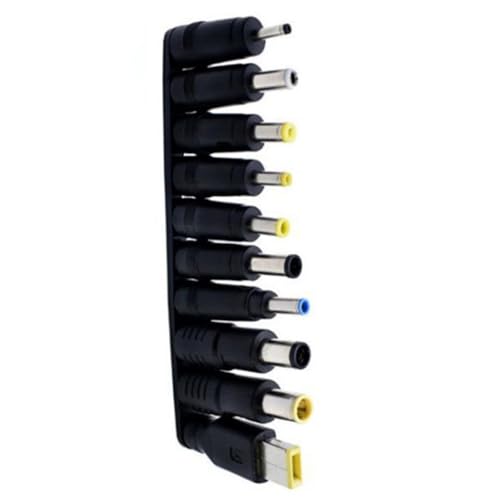 Qsvbeeqj Laptop-Netzadapterspitzen-Set, 8 Stück/10 Stück, gerader Kopf/Biegung für mehrere Gerätekompatibilität, Schwarz Qsvbeeqj Laptop-Netzadapterspitzen-Set, 8 Stück/10 Stück, gerader Kopf/Biegung für mehrere Gerätekompatibilität, Schwarz von Qsvbeeqj