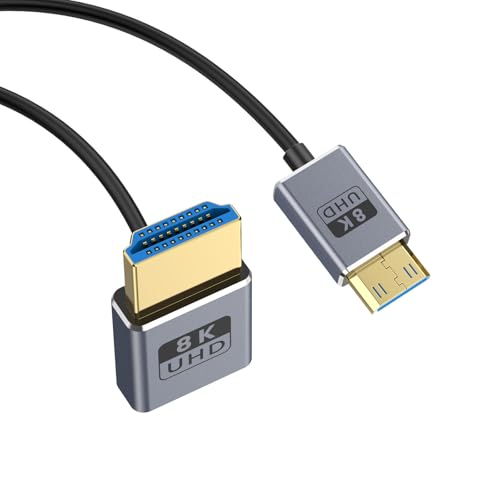 Qsvbeeqj OD2.5mm HDTV 2.1 Kabel 8K@60Hz Bis HDTV Koaxialkabelverbindungslinie Für Kameras Zu Anzeigen von Qsvbeeqj