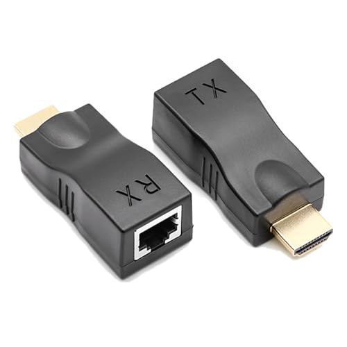 Qsvbeeqj RJ45 Bis HDTV Kompatibler Netzwerk Extender Für 1080p HDTV Bis Zu 30 M Über Cat5e/6 Kabel Für Heimkino Und Konferenz Qsvbeeqj RJ45 Bis HDTV Kompatibler Netzwerk Extender Für 1080p HDTV Bis Zu 30 M Über Cat5e/6 Kabel Für Heimkino Und Konferenz von Qsvbeeqj