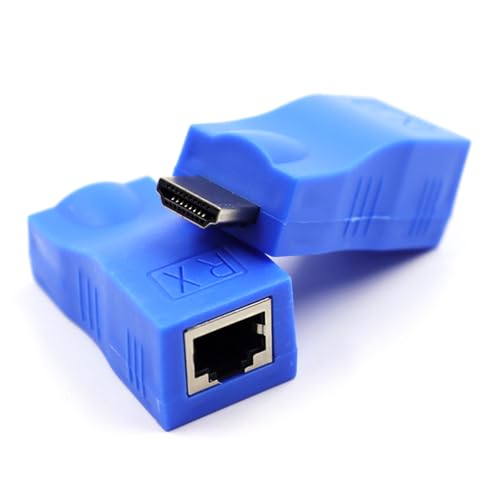 Qsvbeeqj RJ45 Bis HDTV Kompatibler Netzwerk Extender Für 1080p HDTV Bis Zu 30 M Über Cat5e/6 Kabel Für Heimkino Und Konferenz Qsvbeeqj RJ45 Bis HDTV Kompatibler Netzwerk Extender Für 1080p HDTV Bis Zu 30 M Über Cat5e/6 Kabel Für Heimkino Und Konferenz von Qsvbeeqj