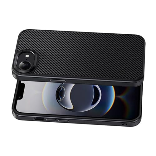 Qsvbeeqj Schutzhülle für iPhone 16e, Karbonstruktur, kratzfest, stoßfest, Schwarz Qsvbeeqj Schutzhülle für iPhone 16e, Karbonstruktur, kratzfest, stoßfest, Schwarz von Qsvbeeqj