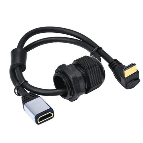 Qsvbeeqj Videoverlängerungskabelkabel 4K@60 Hz Schnelle Geschwindigkeit Mit Gewindeverriegelung Sichere Installation Wasserdicht 50 Cm Qsvbeeqj Videoverlängerungskabelkabel 4K@60 Hz Schnelle Geschwindigkeit Mit Gewindeverriegelung Sichere Installation Wasserdicht 50 Cm von Qsvbeeqj