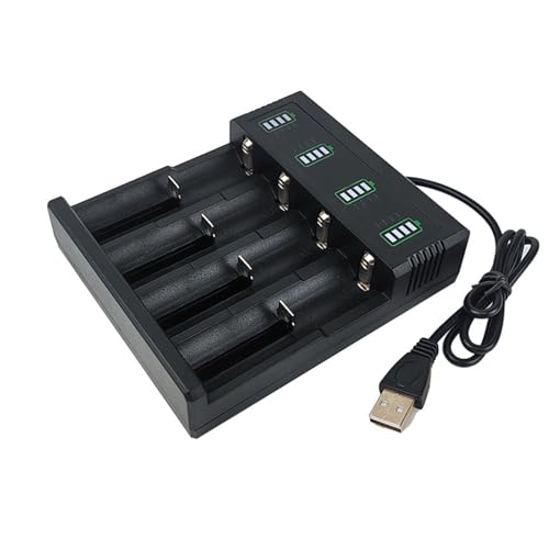 Tragbare USB 18650 Akku-Lade-Hubs für 21700 26700 18500 26650 Akkus mit intelligentem Lademanagement von Qsvbeeqj