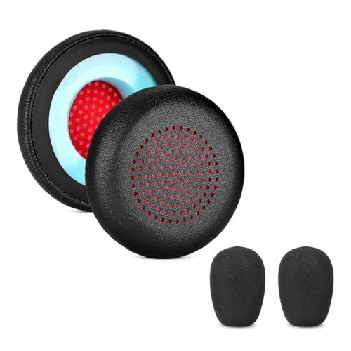 Weiche Ohrpolster, Mikrofon, Windschutzscheibe, Ohrenschützer für HC5 HC6 Over-Ear-Kopfhörer, Geräuschisolierung und Klangtreue Weiche Ohrpolster, Mikrofon, Windschutzscheibe, Ohrenschützer für HC5 HC6 Over-Ear-Kopfhörer, Geräuschisolierung und Klangtreue von Qsvbeeqj
