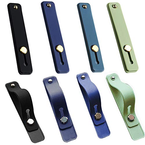 Qtopun Handy-Fingerriemen, 8 Stück, Silikon-Handy-Griff-Halter, Fingerschlaufe, Handy-Halter, Silikon-Stretch-Handy-Griffband für universelle Handys von Qtopun