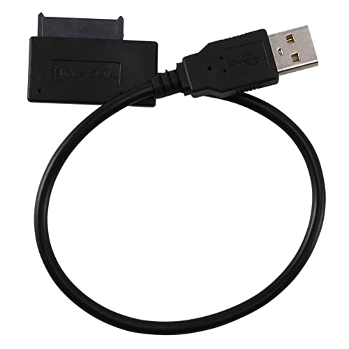 Qtrednrry USB 2.0 Zu Mini Sata Ii 7 + 6 13Pin Adapter Konverter Kabel Fuer Notebook Cd/DVD Rom Slimline Laufwerk von Qtrednrry