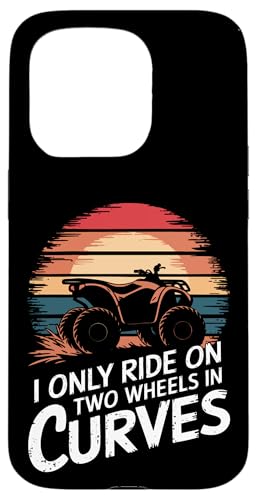 Quadbike Ich fahre nur auf zwei Rädern in Kurven Hülle für iPhone 15 Pro von Quad Bike ATV Quad