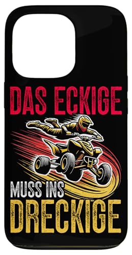 Das Eckige Muss Ins Dreckige Quad Biker Quad Fahrer Offroad Hülle für iPhone 13 Pro Das Eckige Muss Ins Dreckige Quad Biker Quad Fahrer Offroad Hülle für iPhone 13 Pro von Quad Fahrer Motorsport Grafik für Quad Besitzer