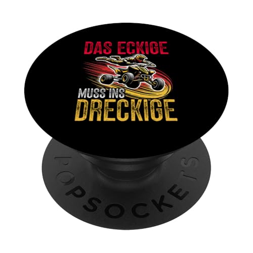 Das Eckige Muss Ins Dreckige Quad Biker Quad Fahrer Offroad PopSockets Klebender PopGrip Das Eckige Muss Ins Dreckige Quad Biker Quad Fahrer Offroad PopSockets Klebender PopGrip von Quad Fahrer Motorsport Grafik für Quad Besitzer