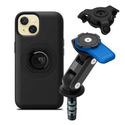 QUAD LOCK Gabelschaft-Handyhalterung für Motorrad mit Vibrationsdämpfer und MAG Hülle für iPhone 15 QUAD LOCK Gabelschaft-Handyhalterung für Motorrad mit Vibrationsdämpfer und MAG Hülle für iPhone 15 von QUAD LOCK