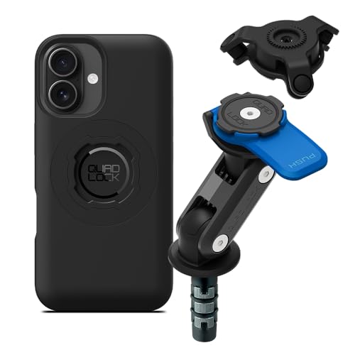 QUAD LOCK Gabelschaft-Handyhalterung für Motorrad mit Vibrationsdämpfer und MAG Hülle für iPhone 16 QUAD LOCK Gabelschaft-Handyhalterung für Motorrad mit Vibrationsdämpfer und MAG Hülle für iPhone 16 von QUAD LOCK