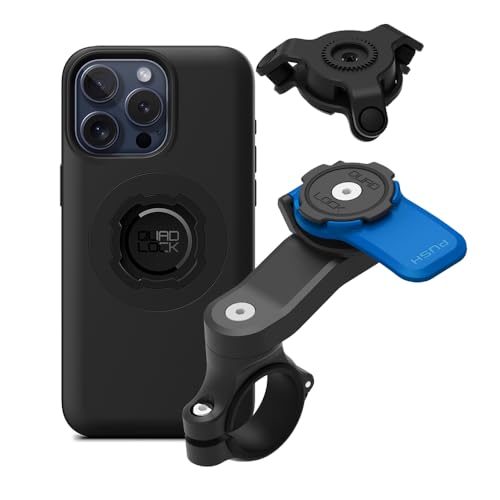 QUAD LOCK Lenker Handyhalterung für Motorrad mit Vibrationsdämpfer und MAG Hülle für iPhone 15 Pro Max QUAD LOCK Lenker Handyhalterung für Motorrad mit Vibrationsdämpfer und MAG Hülle für iPhone 15 Pro Max von QUAD LOCK