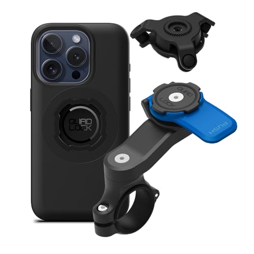 QUAD LOCK Lenker Handyhalterung für Motorrad mit Vibrationsdämpfer und MAG Hülle für iPhone 15 Pro QUAD LOCK Lenker Handyhalterung für Motorrad mit Vibrationsdämpfer und MAG Hülle für iPhone 15 Pro von QUAD LOCK