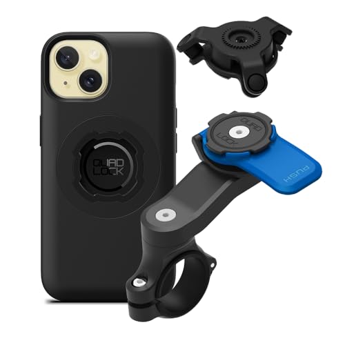 QUAD LOCK Lenker Handyhalterung für Motorrad mit Vibrationsdämpfer und MAG Hülle für iPhone 15 QUAD LOCK Lenker Handyhalterung für Motorrad mit Vibrationsdämpfer und MAG Hülle für iPhone 15 von QUAD LOCK