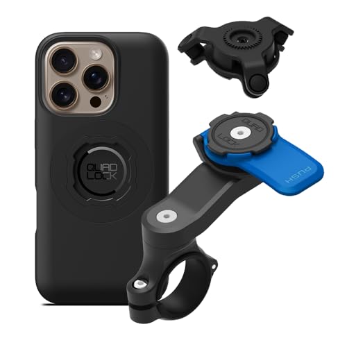 QUAD LOCK Lenker Handyhalterung für Motorrad mit Vibrationsdämpfer und MAG Hülle für iPhone 16 Pro QUAD LOCK Lenker Handyhalterung für Motorrad mit Vibrationsdämpfer und MAG Hülle für iPhone 16 Pro von QUAD LOCK