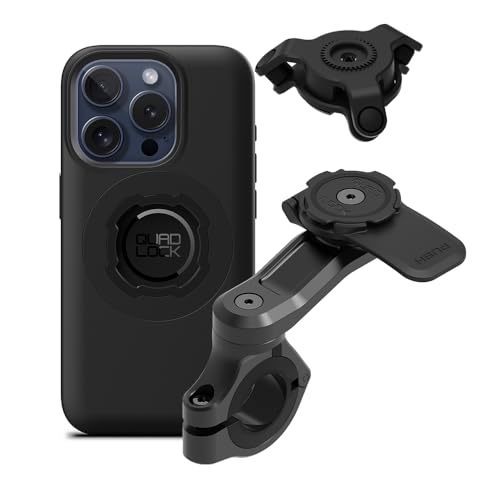 QUAD LOCK Lenker Handyhalterung PRO für Motorrad mit Vibrationsdämpfer und MAG Hülle für iPhone 15 Pro QUAD LOCK Lenker Handyhalterung PRO für Motorrad mit Vibrationsdämpfer und MAG Hülle für iPhone 15 Pro von QUAD LOCK