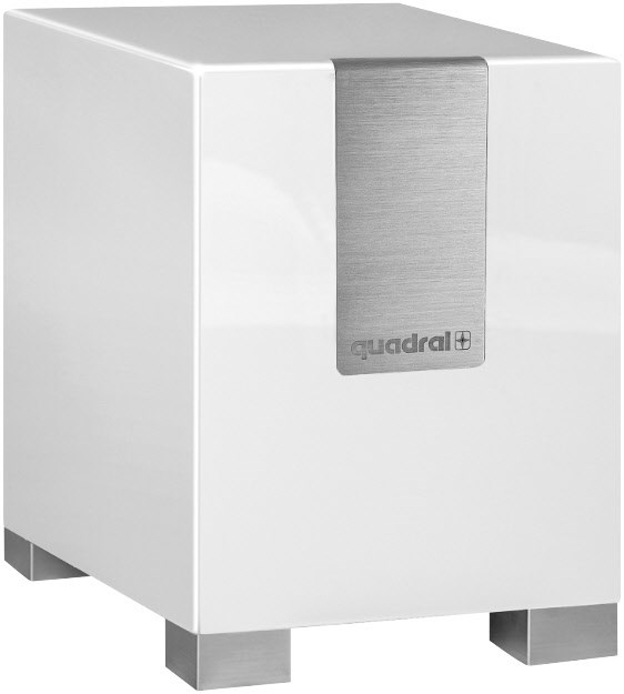 Qube S8 Aktiv-Subwoofer weiss hochglanz von Quadral