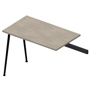 Quadrifoglio Anbautisch X3 beton, grau rechteckig 100,0 x 60,0 x 75,0 cm Quadrifoglio Anbautisch X3 beton, grau rechteckig 100,0 x 60,0 x 75,0 cm von Quadrifoglio