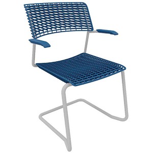 Quadrifoglio Besucherstuhl CELL OCELLV04 LZ FSC35 blau Kunststoff Quadrifoglio Besucherstuhl CELL OCELLV04 LZ FSC35 blau Kunststoff von Quadrifoglio