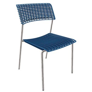 Quadrifoglio Besucherstuhl Cell OCELLV01 LZ FSC32 blau Kunststoff von Quadrifoglio