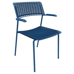 Quadrifoglio Besucherstuhl Cell OCELLV03 LZ FSU02 blau Kunststoff von Quadrifoglio