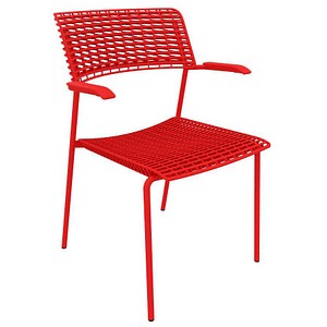 Quadrifoglio Besucherstuhl Cell OCELLV03 RZ FSR02 rot Kunststoff Quadrifoglio Besucherstuhl Cell OCELLV03 RZ FSR02 rot Kunststoff von Quadrifoglio