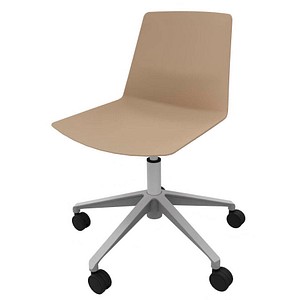 Quadrifoglio Besucherstuhl Clue OCLUEA01 BG beige Kunststoff von Quadrifoglio