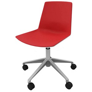 Quadrifoglio Besucherstuhl Clue OCLUEA01 GR B01/018 rot, grau Stoff Quadrifoglio Besucherstuhl Clue OCLUEA01 GR B01/018 rot, grau Stoff von Quadrifoglio