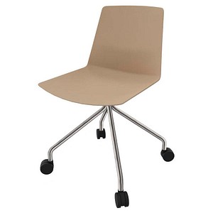 Quadrifoglio Besucherstuhl Clue OCLUEA02 BAF05 BG beige Kunststoff Quadrifoglio Besucherstuhl Clue OCLUEA02 BAF05 BG beige Kunststoff von Quadrifoglio