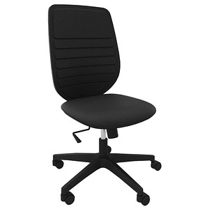 Quadrifoglio Bürostuhl Okay Stoff schwarz, Gestell schwarz von Quadrifoglio