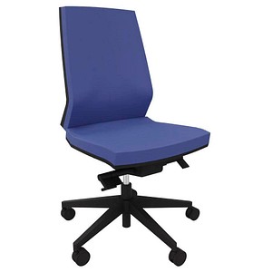 Quadrifoglio Bürostuhl Omnia Stoff blau, Gestell schwarz Quadrifoglio Bürostuhl Omnia Stoff blau, Gestell schwarz von Quadrifoglio