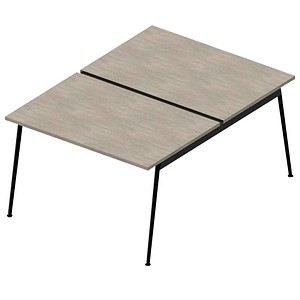 Quadrifoglio Doppelschreibtisch beton rechteckig, 4-Fuß-Gestell grau 120,0 x 164,0 cm Quadrifoglio Doppelschreibtisch beton rechteckig, 4-Fuß-Gestell grau 120,0 x 164,0 cm von Quadrifoglio