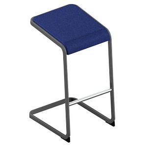 Quadrifoglio Hocker C-STOOL OCSTOA01/2R90 dunkelblau von Quadrifoglio