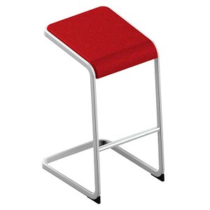 Quadrifoglio Hocker C-STOOL OCSTOA01/2YUP rot von Quadrifoglio