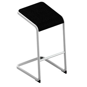 Quadrifoglio Hocker C-STOOL OCSTOA01/36SK schwarz von Quadrifoglio