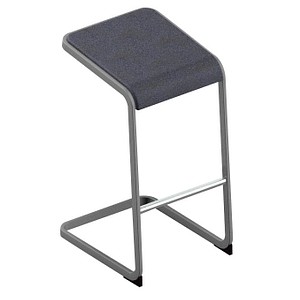 Quadrifoglio Hocker C-STOOL OCSTOA01/3MB1 anthrazit von Quadrifoglio