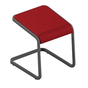 Quadrifoglio Hocker C-STOOL OCSTOB01/2IZX rot von Quadrifoglio