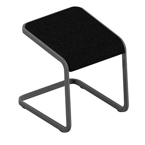 Quadrifoglio Hocker C-STOOL OCSTOB01/2ZDG schwarz von Quadrifoglio