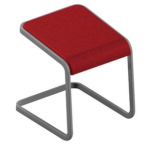 Quadrifoglio Hocker C-STOOL OCSTOB01/34QI rot von Quadrifoglio