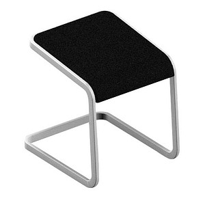 Quadrifoglio Hocker C-STOOL OCSTOB01/36SK schwarz von Quadrifoglio