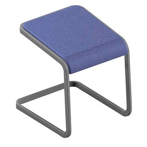 Quadrifoglio Hocker C-STOOL OCSTOB01/3MAX hellblau von Quadrifoglio