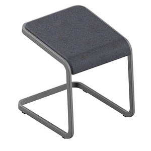 Quadrifoglio Hocker C-STOOL OCSTOB01/3MB1 anthrazit von Quadrifoglio