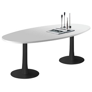 Quadrifoglio Konferenztisch Idea+ lichtgrau oval, Säulenfuß grau, 240,0 x 110,0 x 74,0 cm Quadrifoglio Konferenztisch Idea+ lichtgrau oval, Säulenfuß grau, 240,0 x 110,0 x 74,0 cm von Quadrifoglio