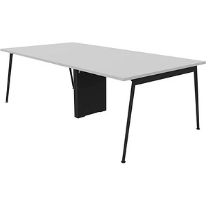Quadrifoglio Konferenztisch X3 lichtgrau rechteckig, 4-Fuß-Gestell grau, 240,0 x 120,0 x 75,0 cm Quadrifoglio Konferenztisch X3 lichtgrau rechteckig, 4-Fuß-Gestell grau, 240,0 x 120,0 x 75,0 cm von Quadrifoglio