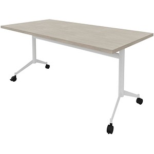 Quadrifoglio Mehrzwecktisch Pop-up beton, weiß rechteckig, T-Fuß-Gestell weiß, 160,0 x 80,0 x 74,0 cm Quadrifoglio Mehrzwecktisch Pop-up beton, weiß rechteckig, T-Fuß-Gestell weiß, 160,0 x 80,0 x 74,0 cm von Quadrifoglio