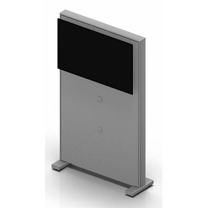 Quadrifoglio Trennwand Box Screen, grau 101,5 x 178,5 cm von Quadrifoglio