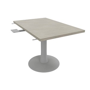 Quadrifoglio Verbindungsplatte Idea+ beton, silber rechteckig 70,0 x 110,0 x 74,0 cm von Quadrifoglio