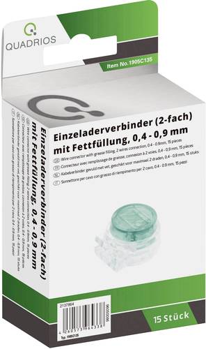 Quadrios 1905C135 Einzeladerverbinder flexibel: 0.13-2.19mm² starr: 0.13-0.65mm² Polzahl (num): 2 von Quadrios