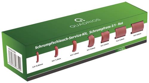 Quadrios 2004CA100 Schrumpfschlauchsortiment Rot Schrumpfrate:2:1 1 Set Quadrios 2004CA100 Schrumpfschlauchsortiment Rot Schrumpfrate:2:1 1 Set von Quadrios